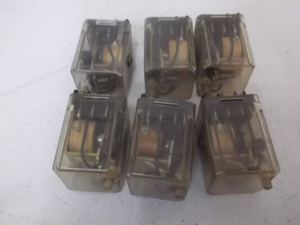 LOT OF 6 POTTER & BRUMFIELD KU-4080-I RELAY UNMP