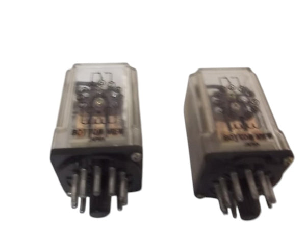 LOT OF 2 OMRON MK3EP-VA-AC120 RELAY 120VAC 10A UNMP