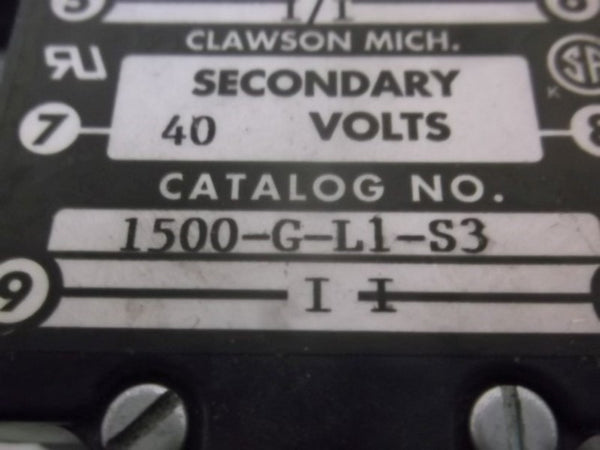 MAGNETEK 1500-G-L1-S3 LIQUID LEVEL CONTROL RELAY NSNP