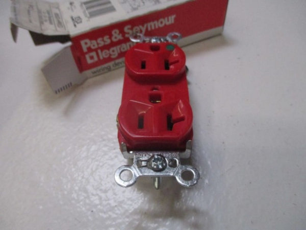 PASS & SEYMOUR 8300-HRED DUPLEX RECEPTACLE 20A NSMP