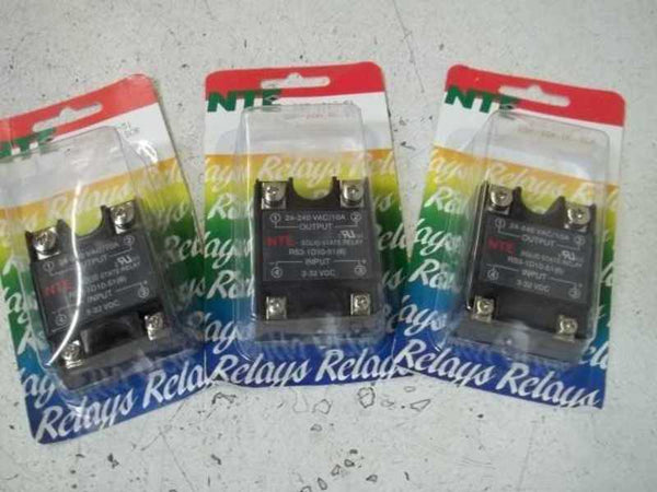 LOT OF 3 NTE RS3-1010-51 SOLID STATE RELAY ORIGINAL PACKAGE