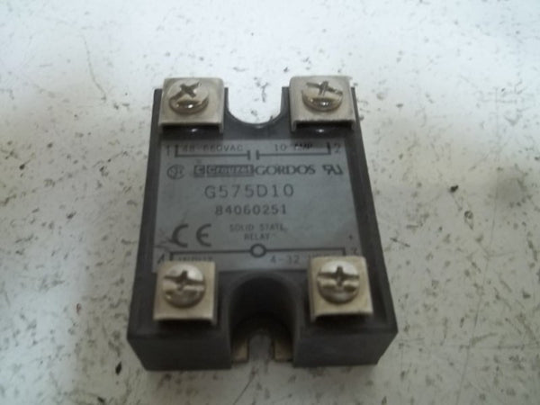 CROUZET G575D10 SOLID STATE RELAY 10A UNMP