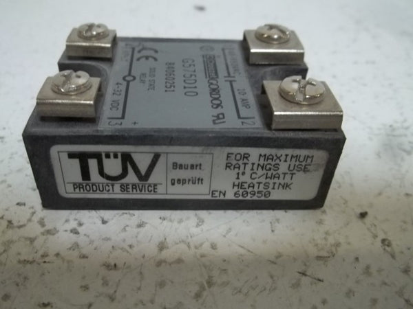CROUZET G575D10 SOLID STATE RELAY 10A UNMP