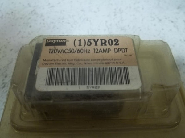 DAYTON 5YR02 RELAY 120VAC 12AMP NSMP