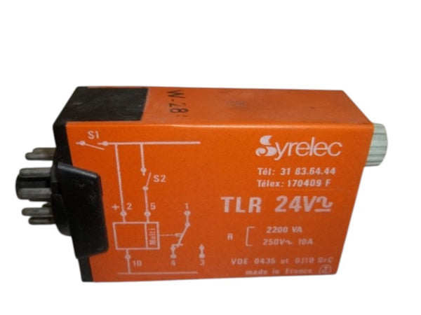 SYRELEC TLR 24V TIME DELAY RELAY UNMP