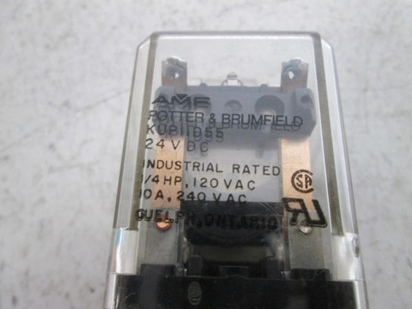 POTTER & BRUMFIELD KUP-11D55-24 RELAY 24VDC NSMP