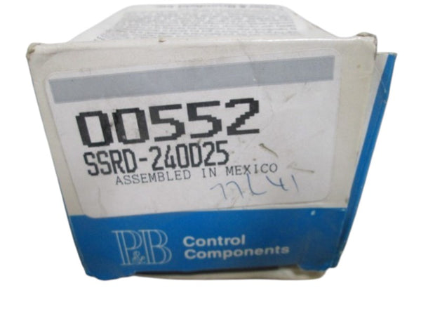 POTTER & BRUMFIELD SSRD-240D25 SSR PANEL RELAY 240VAC NSMP