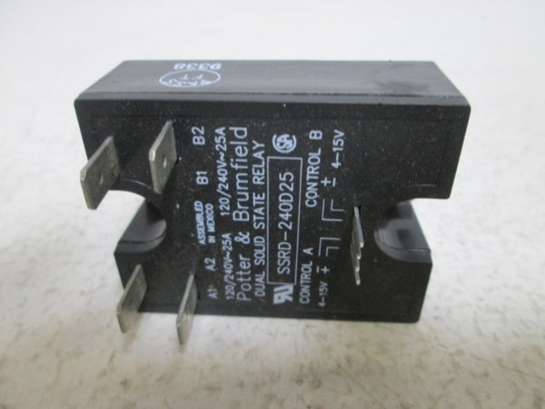 POTTER & BRUMFIELD SSRD-240D25 SSR PANEL RELAY 240VAC NSMP