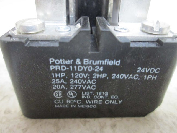 POTTER & BRUMFIELD PRD-11DY0-24 RELAY 24VDC NSMP