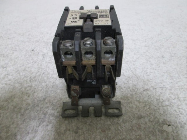 CUTLER HAMMER C25DNY66 RELAY 40 AMP CONTACTOR UNMP