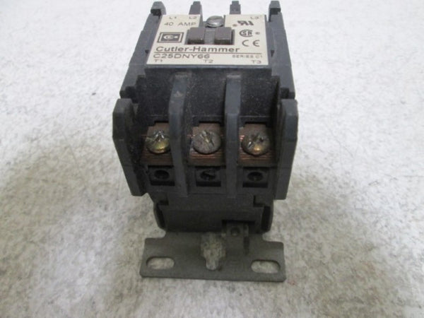CUTLER HAMMER C25DNY66 RELAY 40 AMP CONTACTOR UNMP