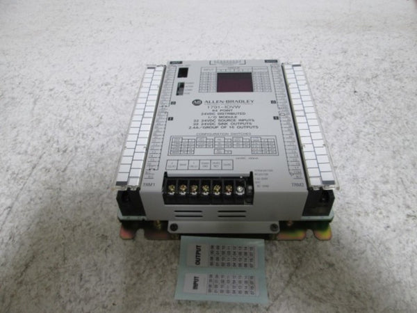 ALLEN BRADLEY 1791-IOVW SER. A I/O MODULE 64 POINT 24VDC NSMP