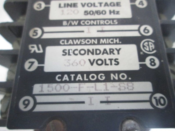 MAGNETEK 1500-F-L1-S8 LIQUID LEVEL CONTROL RELAY UNMP