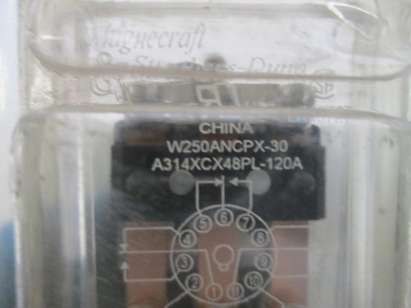 STRUTHERS-DUNN W250ANCPX-30 RELAY 10AMP 120VAC 50/60HZ NSMP