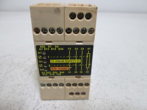 JOKAB RT6-115 SAFETY RELAY 115 VAC UNMP