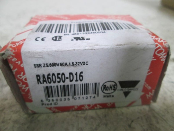 CARLO GAVAZZI RA6050-D16 SOLID STATE RELAY NSMP