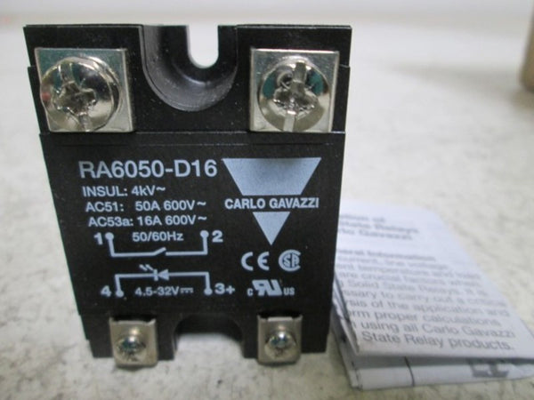 CARLO GAVAZZI RA6050-D16 SOLID STATE RELAY NSMP