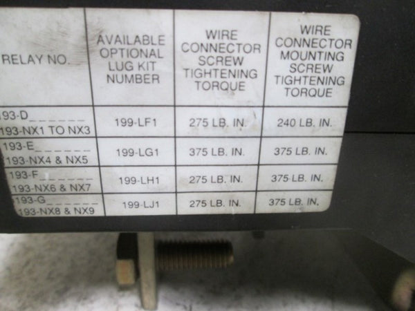 ALLEN BRADLEY 193-DPD120 SER. B OVERLOAD RELAY BI-METALLIC 80-120A UNMP