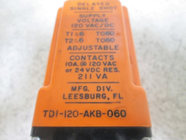 DIVERSIFIED TDI-120-AKB-060 TIME DELAY RELAY UNMP