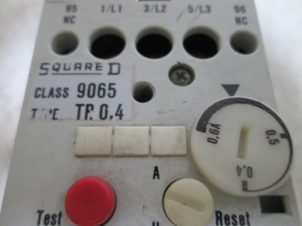 SQUARE D 9065-TR-0,4 OVERLOAD RELAY UNMP