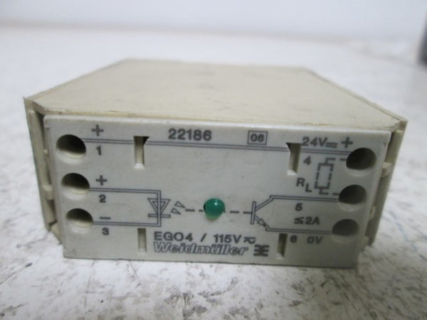 WEIDMULLER 22186 RELAY MODULE 115V UNMP