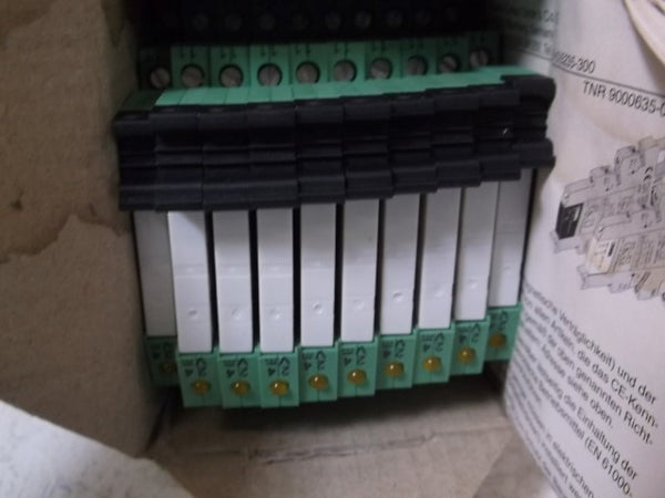 LOT OF 10 PHOENIX PLC-RSC-24DC/21 TERMINAL BLOCK W/RELAY  NSMP