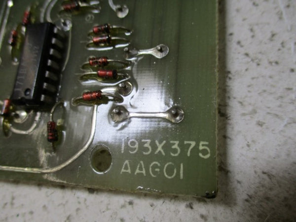 GENERAL ELECTRIC 193X375AAG01 PHASE LOGIC BOARD 36B605229AA-A-XI  NSNP