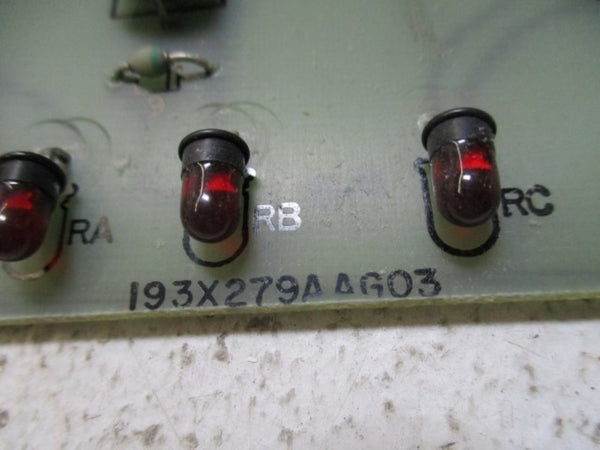 GENERAL ELECTRIC 193X279AAG03 LOW LEVEL RELAY CARD 36A353695AA-A NSNP