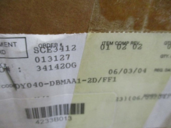 YOKOGAWA DIGITAL YEWFLO DY040-DBMAA1-2D/FF1 VORTEX FLOWMETER NSMP