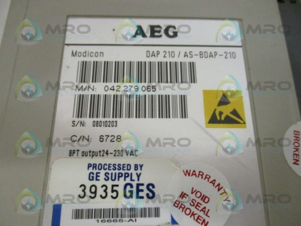AEG MODICON DAP210/AS-BDAP-210 OUTPUT MODULE (REPAIRED) UNMP