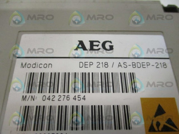 AEG MODICON DEP218/AS-BDEP-218 DISCRETE INPUT MODULE (MISSING TERMINAL) UNMP
