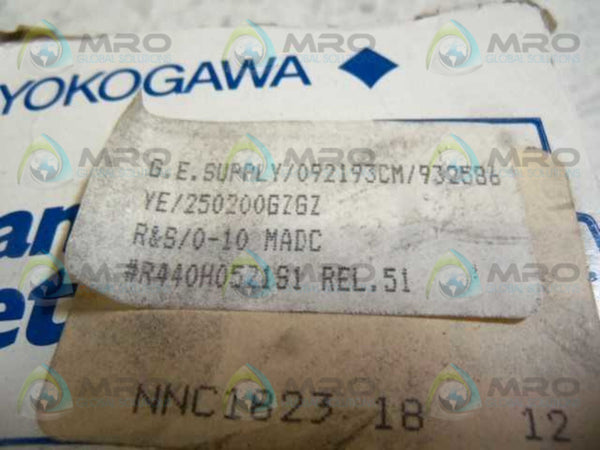 YOKOGAWA YE/250200GZ6Z PANEL METER NSMP