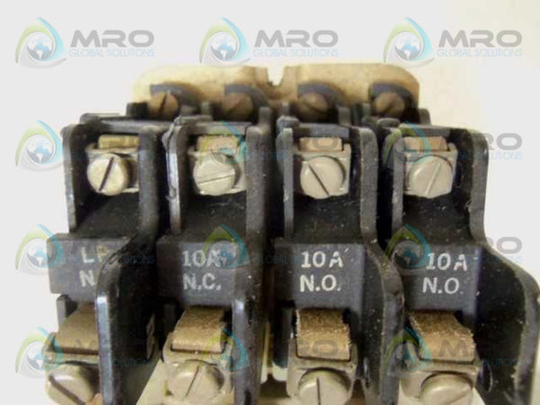 WARD LEONARD 447-940111 RELAY UNMP