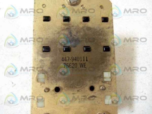WARD LEONARD 447-940111 RELAY UNMP