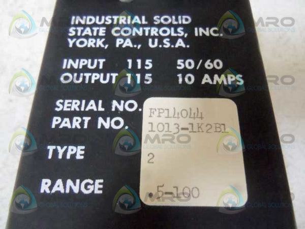 ISSC 1013-1-K-2-B1 DELAY RELAY RANGE: .5-100 NSNP