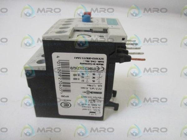 SIEMENS 3RU1116-1HB0 OVERLOAD RELAY 5.5-8A UNMP