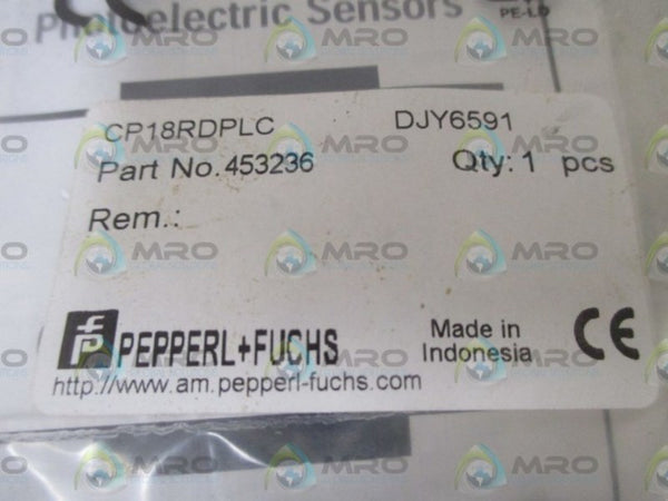 PEPPERL+FUCHS CP18RDPLC PROXIMITY SENSOR NSMP
