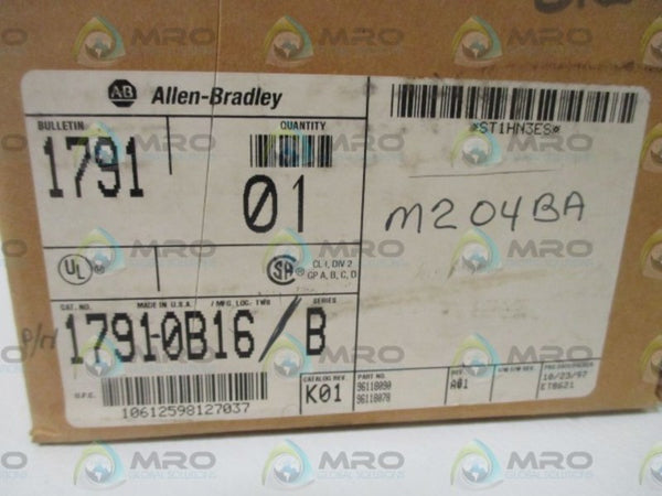 ALLEN BRADLEY 1791-OB16 SER.B DATE 97 NSFS
