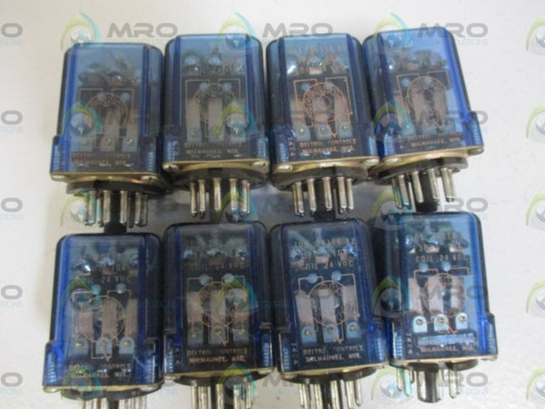 LOT OF 8 DELTROL 105 20116-82 RELAY 24V UNMP