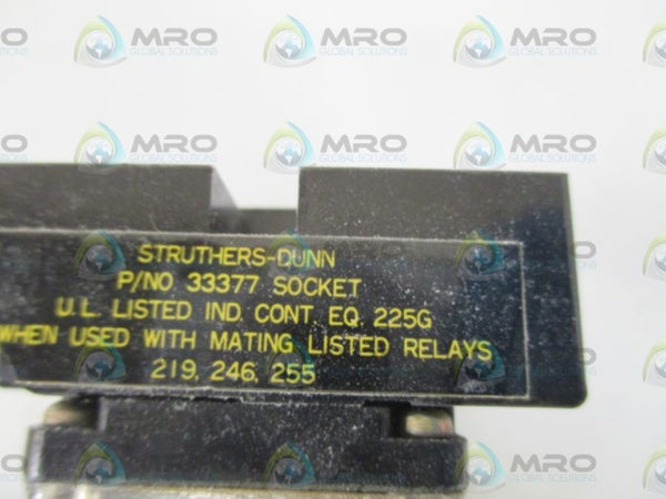 STRUTHERS-DUNN 219XDXP RELAY 24-28V W/33377 SOCKET NSNP