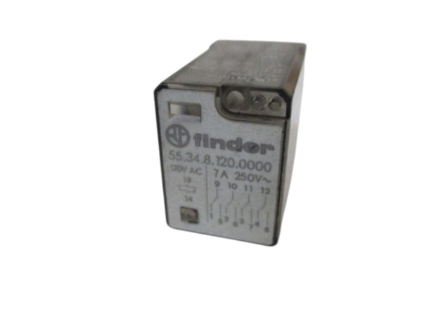 FINDER 55.34.8.120.0000 RELAY 7A 250V 120VAC NSNP