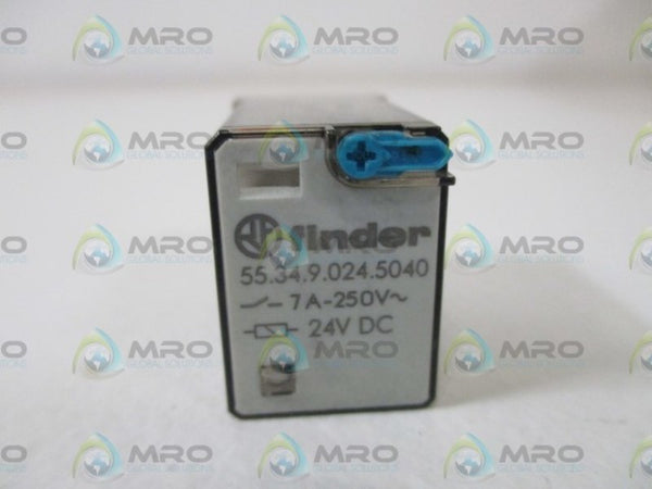 FINDER 55.34.9.024.5040 RELAY 7A 250V 24VDC NSNP