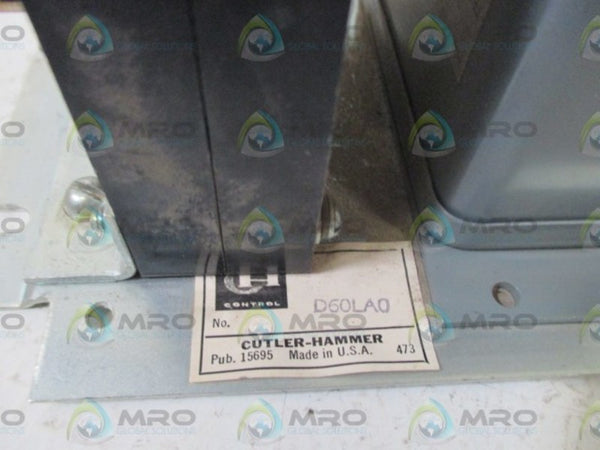 CUTLER HAMMER D60LAO CURRENT RELAY UNMP