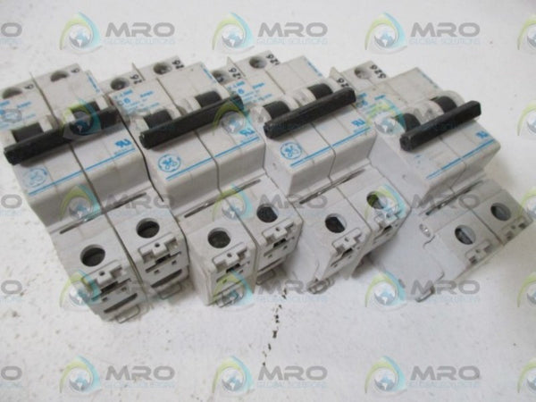 LOT OF 4 GENERAL ELECTRIC C6 V-LINE 277/480V 2-POLE CIRCUIT BREAKER  UNMP