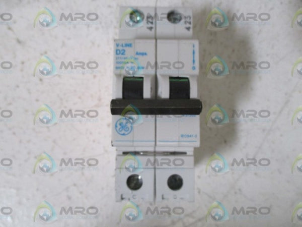 LOT OF 3 GENERAL ELECTRIC D2 V-LINE 277/480V 2-POLE CIRCUIT BREAKER  UNMP