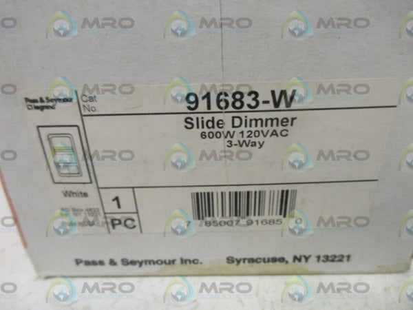 PASS & SEYMOUR 91683-W SLIDE DIMMER NSMP