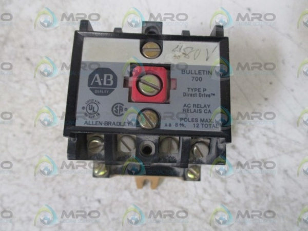 ALLEN BRADLEY 700-P400A4 SER.B RELAY 120V UNMP