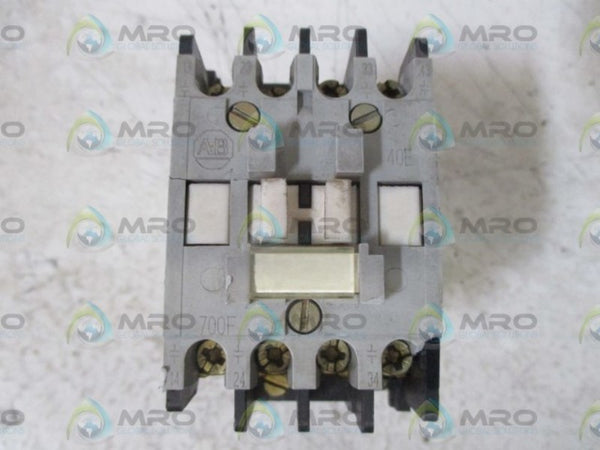 LOT OF 2 ALLEN BRADLEY 700-F400A1 SER.C RELAY 120V UNMP