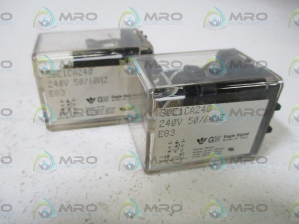 LOT OF 2 EAGLE SIGNAL 30E1CA240 RELAY NSNP