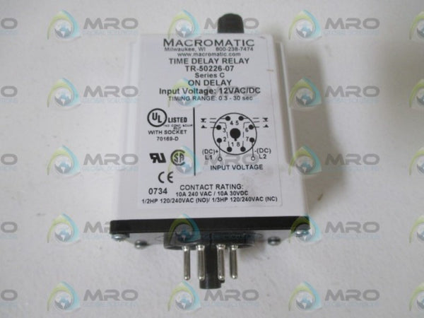 MACROMATIC TR-50226-07 TIME DELAY RELAY NSMP